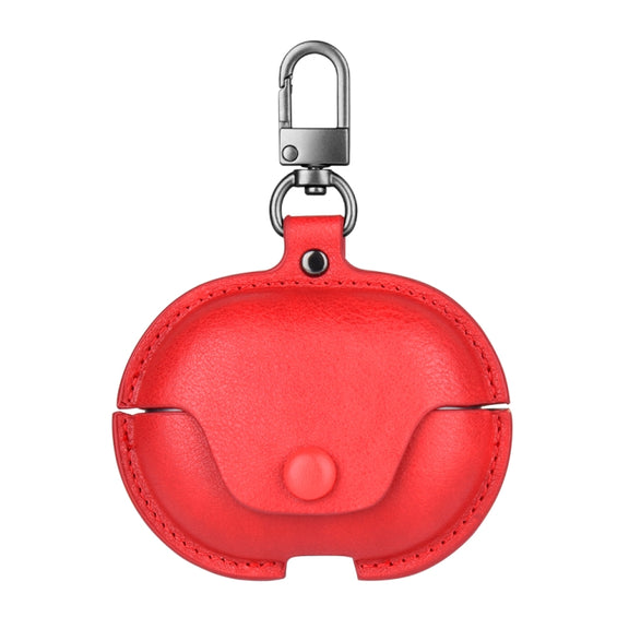 For Huawei FreeBuds Pro Business Leather Earphone Protective Case with Hook(Red)