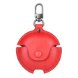For Huawei FreeBuds 4i / 5i Business Leather Earphone Protective Case with Hook(Red) - Huawei Earphone Case by PMC TechLife | Online Shopping South Africa | PMC TechLife