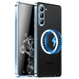For Samsung Galaxy S23 5G MagSafe Magnetic Frosted Metal Phone Case(Blue) - Galaxy S23 5G Cases by PMC TechLife | Online Shopping South Africa | PMC TechLife | Buy Now Pay Later Mobicred
