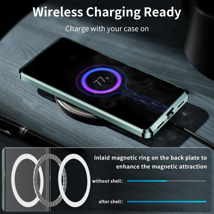 For Samsung Galaxy S23+ 5G MagSafe Magnetic Frosted Metal Phone Case(Green) - Galaxy S23+ 5G Cases by PMC TechLife | Online Shopping South Africa | PMC TechLife