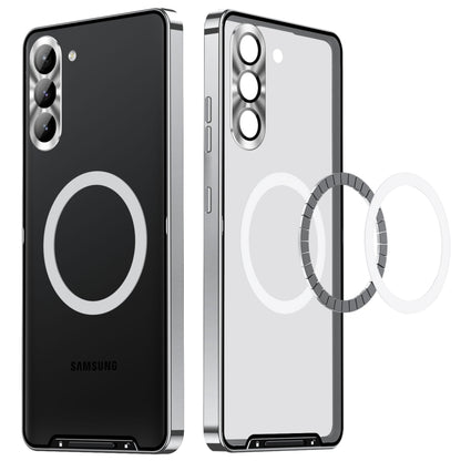 For Samsung Galaxy S23+ 5G MagSafe Magnetic Frosted Metal Phone Case(Silver) - free shipping - PMC Jewellery - Order now!