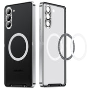For Samsung Galaxy S23+ 5G MagSafe Magnetic Frosted Metal Phone Case(Silver)