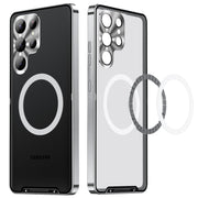 For Samsung Galaxy S23 Ultra 5G MagSafe Magnetic Frosted Metal Phone Case(Silver)