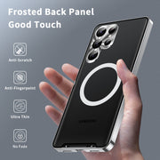 For Samsung Galaxy S23 Ultra 5G MagSafe Magnetic Frosted Metal Phone Case(Silver)