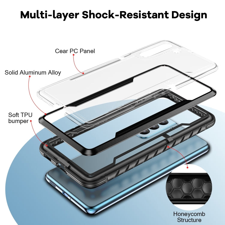 For Samsung Galaxy S22 5G iPAKY Thunder Series Aluminum Frame + TPU Bumper + Clear PC Shockproof Phone Case(Rose Gold) - Galaxy S22 5G Cases by iPAKY | Online Shopping South Africa | PMC TechLife | Buy Now Pay Later Mobicred