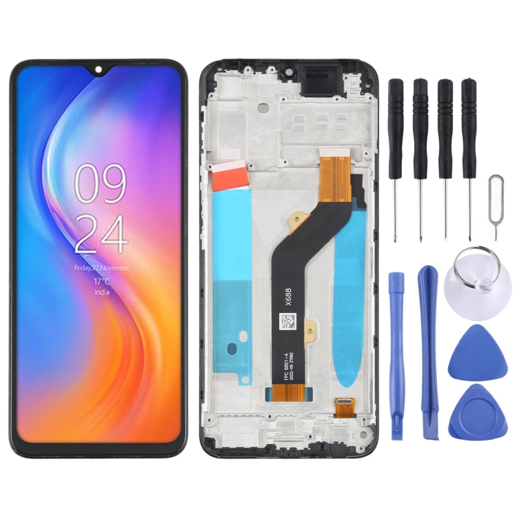 OEM LCD Screen For Tecno Spark 7P Digitizer Full Assembly with Frame - free shipping - PMC TechLife - Order now!