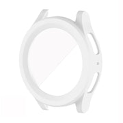 For Samsung Galaxy Watch5 Pro 45mm PC + Tempered Film Fuel Injection Watch Protective Case(White)