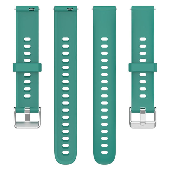 For Keep Band B5 / B4 / B4 Lite 16mm Glossy Surface Silicone Watch Band(Pine Green)