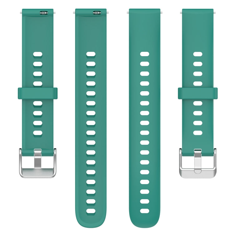 For Keep Band B5 / B4 / B4 Lite 16mm Glossy Surface Silicone Watch Band(Pine Green)