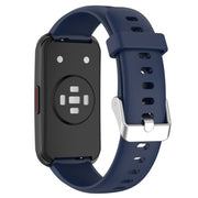 For Keep Band B5 / B4 / B4 Lite 16mm Glossy Surface Silicone Watch Band(Midnight Blue)