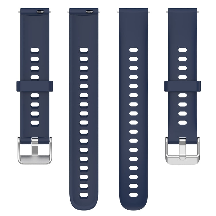 For Keep Band B5 / B4 / B4 Lite 16mm Glossy Surface Silicone Watch Band(Midnight Blue)