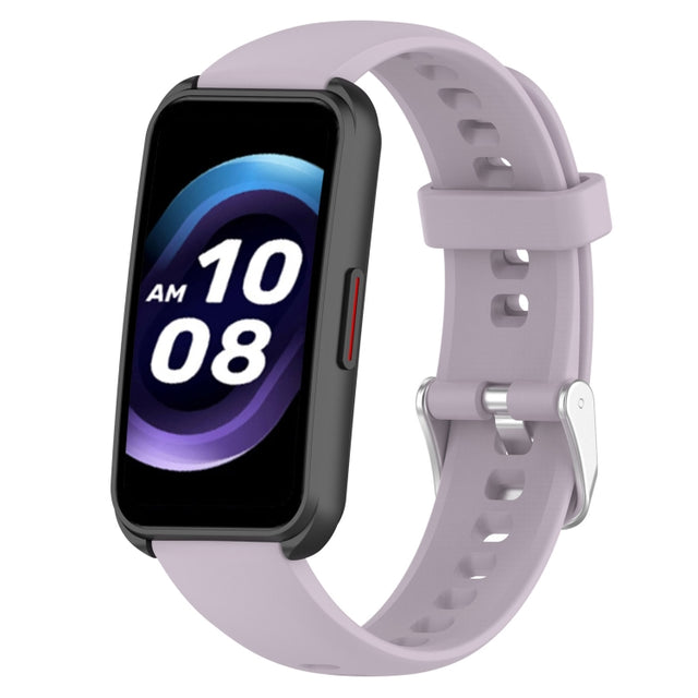 For Keep Band B5 / B4 / B4 Lite 16mm Glossy Surface Silicone Watch Band(Purple)