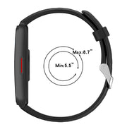 For Keep Band B5 / B4 / B4 Lite 16mm Glossy Surface Silicone Watch Band(Dark Grey)