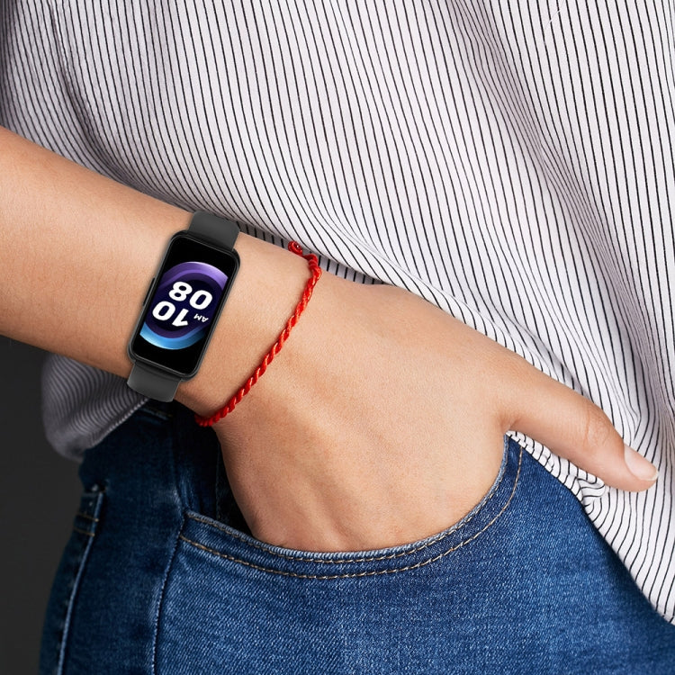 For Keep Band B5 / B4 / B4 Lite 16mm Glossy Surface Silicone Watch Band(Red) - Watch Bands by PMC TechLife | Online Shopping South Africa | PMC TechLife | Buy Now Pay Later Mobicred