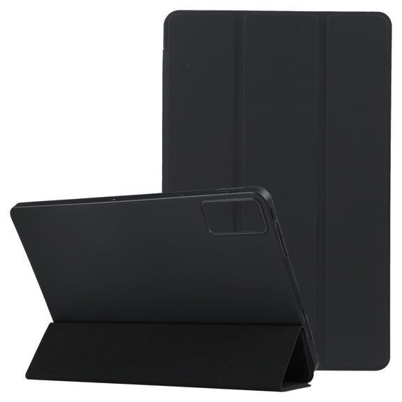 For Xiaomi Redmi Pad 10.61 2022 Three-fold Holder Flip Tablet Leather Case(Black)
