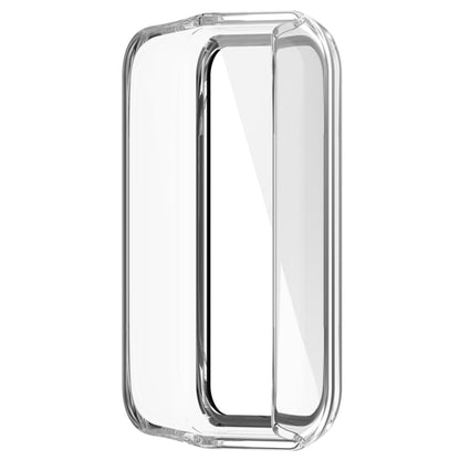 For Amazfit Band 7 PC + Tempered Glass Integrated Protective Watch Case(Transparent White) - free shipping - PMC Jewellery - Order now!