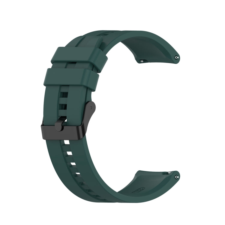 For Huawei Watch Buds 20mm Silicone Black Buckle Watch Band(Dark Green) - free shipping - PMC TechLife - Order now!