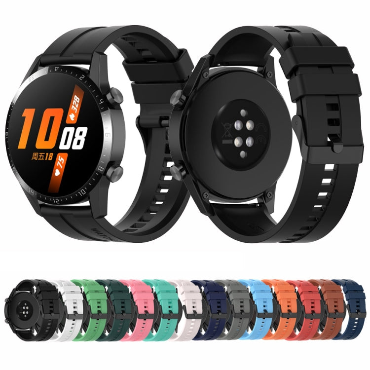 For Huawei Watch Buds 22mm Silicone Black Buckle Watch Band(Cabernet Orange) - free shipping - PMC TechLife - Order now!