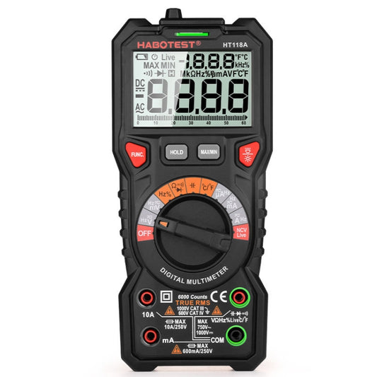 HABOTEST HT118A Handheld Double Backlight High-precision Automatic Digital Multimeter - free shipping - PMC Jewellery - Order now!