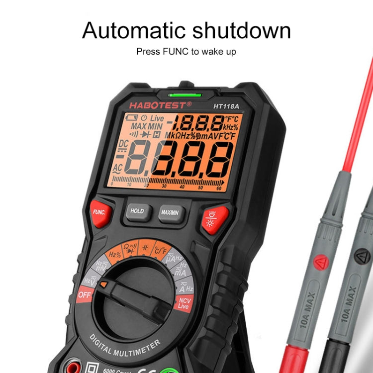 HABOTEST HT118A Handheld Double Backlight High-precision Automatic Digital Multimeter - free shipping - PMC Jewellery - Order now!
