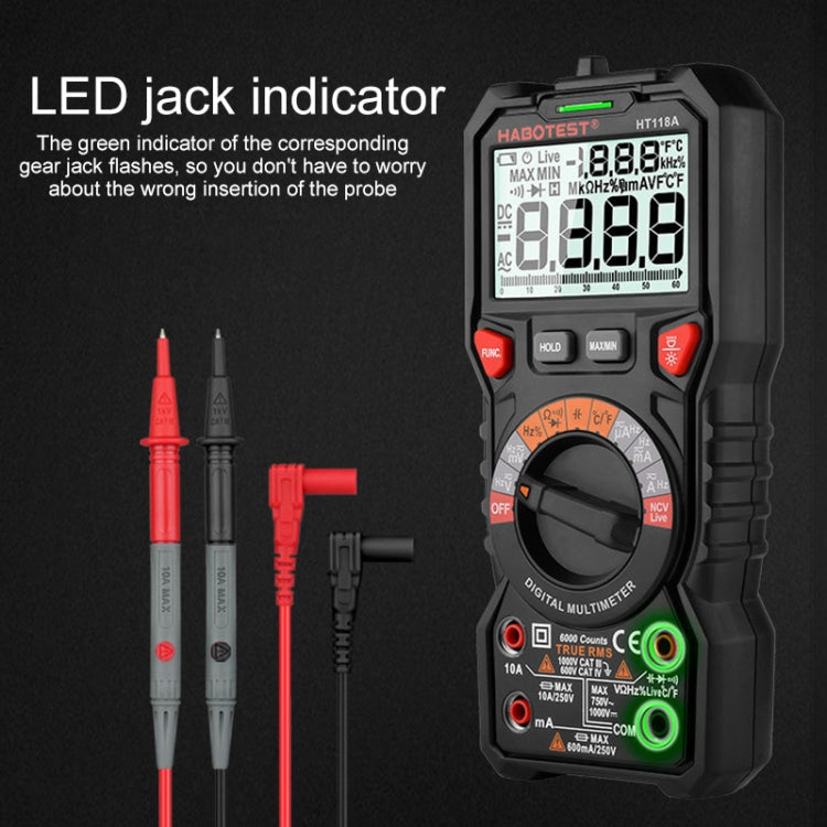 HABOTEST HT118A Handheld Double Backlight High-precision Automatic Digital Multimeter - free shipping - PMC Jewellery - Order now!