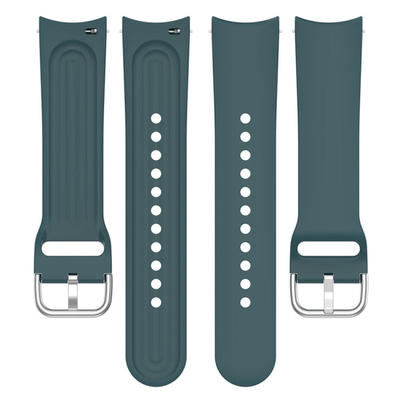 For Xiaomi Watch S2 22mm Solid Color Silicone Watch Band(Pine Green)