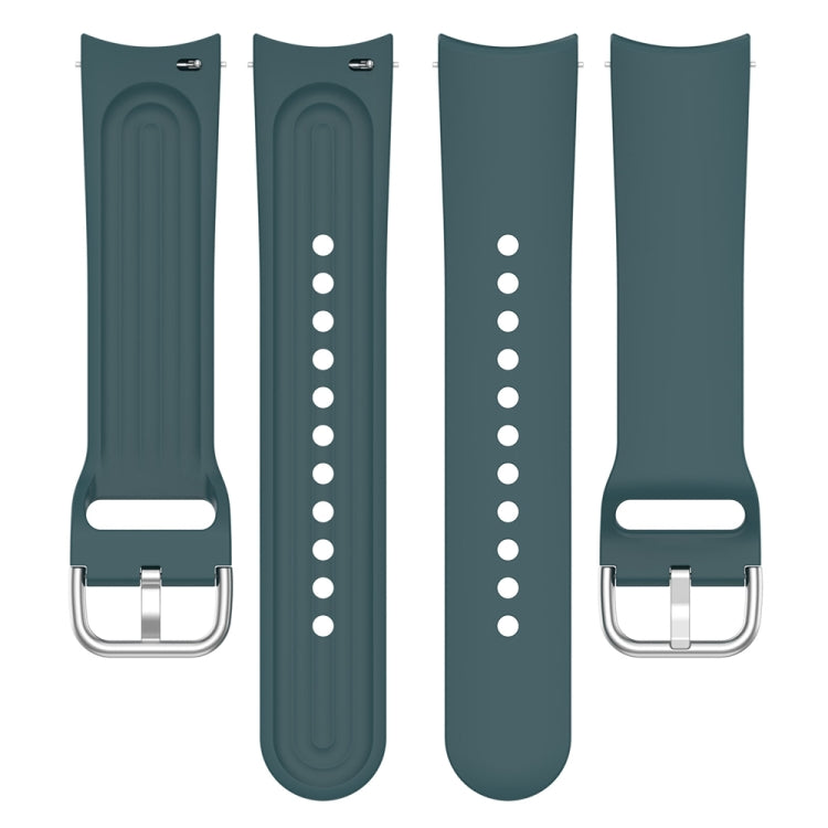 For Xiaomi Watch S2 22mm Solid Color Silicone Watch Band(Pine Green)