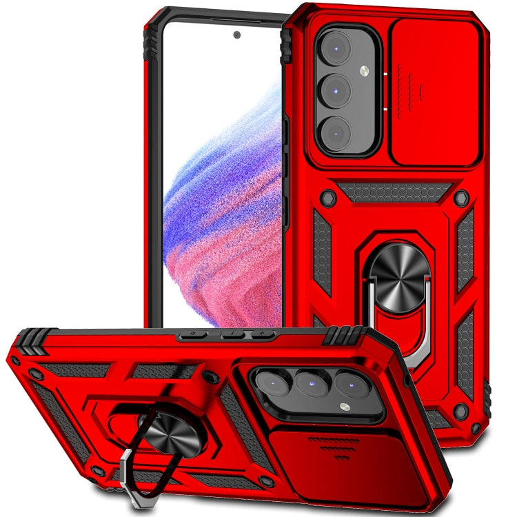 For Samsung Galaxy A54 5G Sliding Camshield Holder Phone Case(Red) - free shipping - PMC TechLife - Order now!