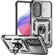 For Samsung Galaxy A54 5G Sliding Camshield Holder Phone Case(Silver)