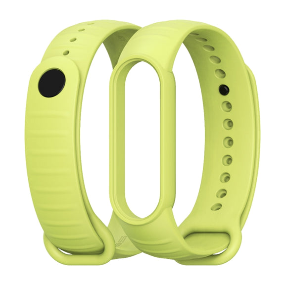 For Xiaomi Mi Band 7 / 6 / 5 MIJOBS Ripple Texture TPU Watch Band(Grass Green)