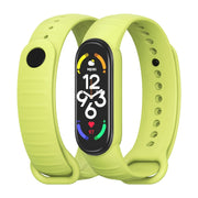 For Xiaomi Mi Band 7 / 6 / 5 MIJOBS Ripple Texture TPU Watch Band(Grass Green)