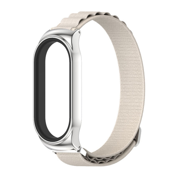 For Xiaomi Mi Band 7 / 7 NFC MIJOBS CS Nylon Breathable Watch Band(Grey Silver) - Watch Bands by MIJOBS