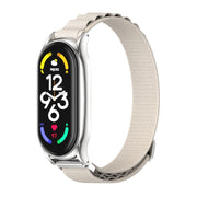 For Xiaomi Mi Band 6 / 5 / 4 / 3 MIJOBS PLUS Nylon Breathable Watch Band(Grey Silver) - Watch Bands by MIJOBS