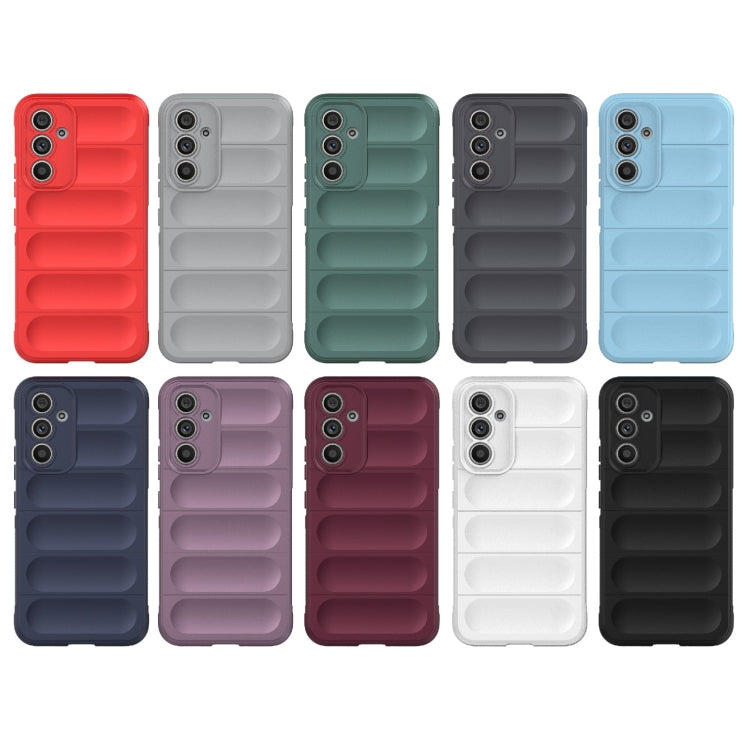 For Samsung Galaxy A54 5G Magic Shield TPU + Flannel Phone Case(Black)