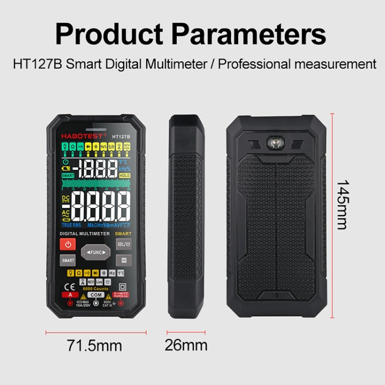 HABOTEST HT127B Digital Multimeter - free shipping - PMC TechLife - Order now!