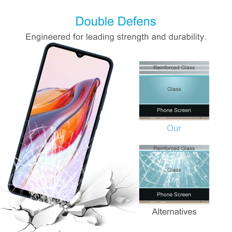 For Xiaomi Redmi 12C / Xiaomi Poco C55 10pcs 0.26mm 9H 2.5D Tempered Glass Film