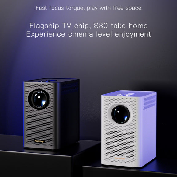 S30 Android System HD Portable WiFi Mobile Projector, Plug Type:EU Plug(Black)