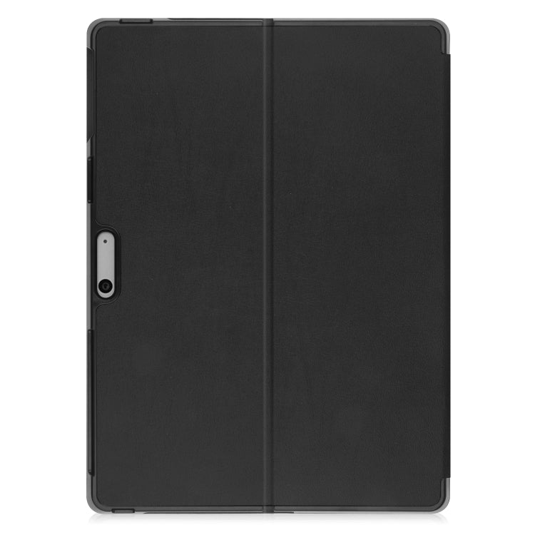 For Microsoft Surface Pro 9 Custer Pure Color Holder Leather Tablet Case(Black) - free shipping - PMC TechLife - Order now!