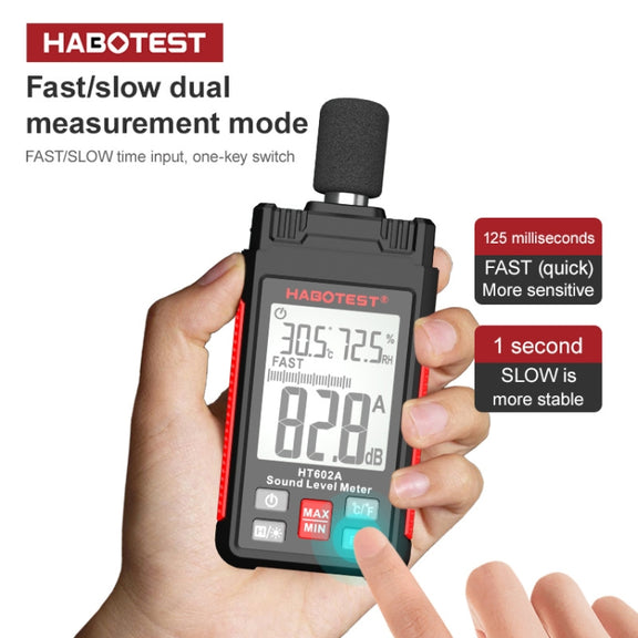 HABOTEST HT602 Multifunctional Digital Display Noise Decibel Tester