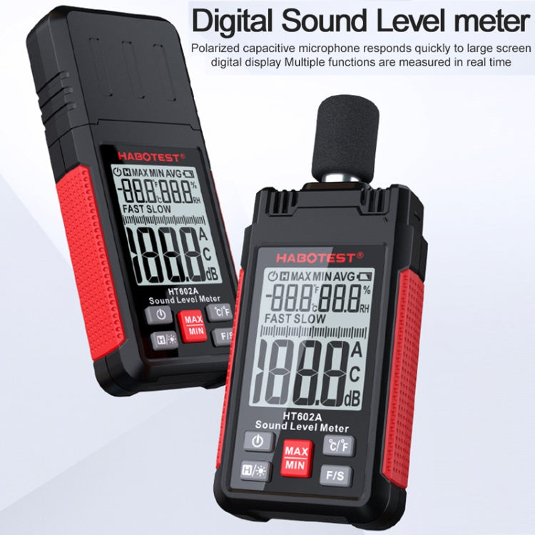 HABOTEST HT602 Multifunctional Digital Display Noise Decibel Tester - free shipping - PMC TechLife - Order now!