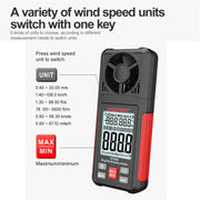 HABOTEST HT605 Portable Intelligent Digital Display Handheld Wind Speed Tester