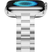 Small Waist Stainless Steel Watch Band For Apple Watch Series 9&8&7 41mm / SE 3&SE 2&6&SE&5&4 40mm / 3&2&1 38mm(Silver)