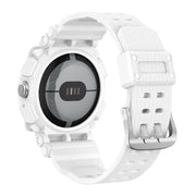 For Google Pixel Watch Three-proof Solid Color Integrated Watch Band(White)
