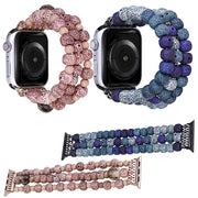 Simple Bodhi Beads Watch Band For Apple Watch Ultra 49mm&Watch Ultra 2 49mm / Series 9&8&7 45mm / SE 3&SE 2&6&SE&5&4 44mm / 3&2&1 42mm(Bodhi Blue)