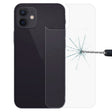 For iPhone 12 / 12 Pro 9H 2.5D Half-screen Transparent Back Tempered Glass Film - iPhone 12 / 12 Pro Tempered Glass by PMC TechLife | Online Shopping South Africa | PMC TechLife | Buy Now Pay Later Mobicred