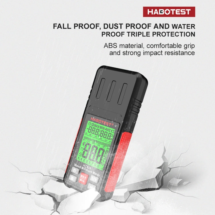 HABOTEST HT633 Portable Multifunctional Digital Display Wood Moisture Detector - PH & Moisture Meter by HABOTEST | Online Shopping South Africa | PMC TechLife | Buy Now Pay Later Mobicred