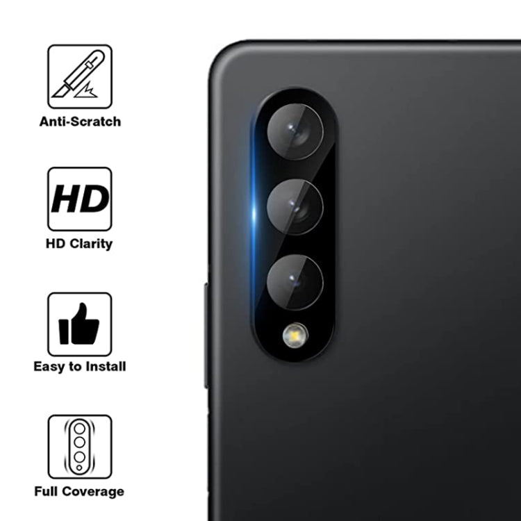 For Samsung Galaxy Z Fold3 5G Integrated Rear Camera Lens Tempered Glass Film(Black) - free shipping - PMC Jewellery - Order now!