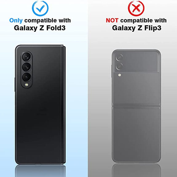 For Samsung Galaxy Z Fold3 5G Integrated Rear Camera Lens Tempered Glass Film(Black)