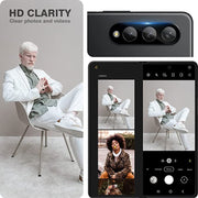 For Samsung Galaxy Z Fold3 5G Integrated Rear Camera Lens Tempered Glass Film(Black)