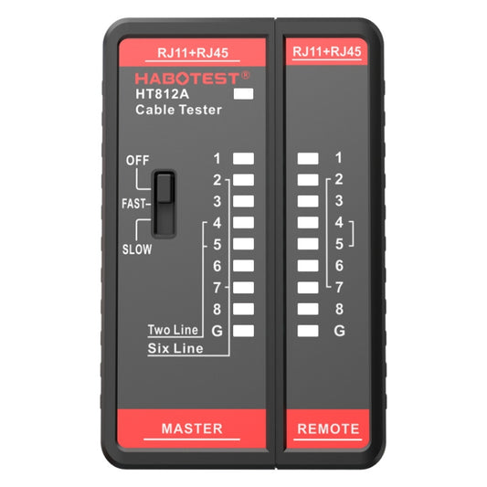HABOTEST HT812A 2 in 1 Telephone Line Network Line Tester - Other Tester Tool by HABOTEST | Online Shopping South Africa | PMC Jewellery | Buy Now Pay Later Mobicred